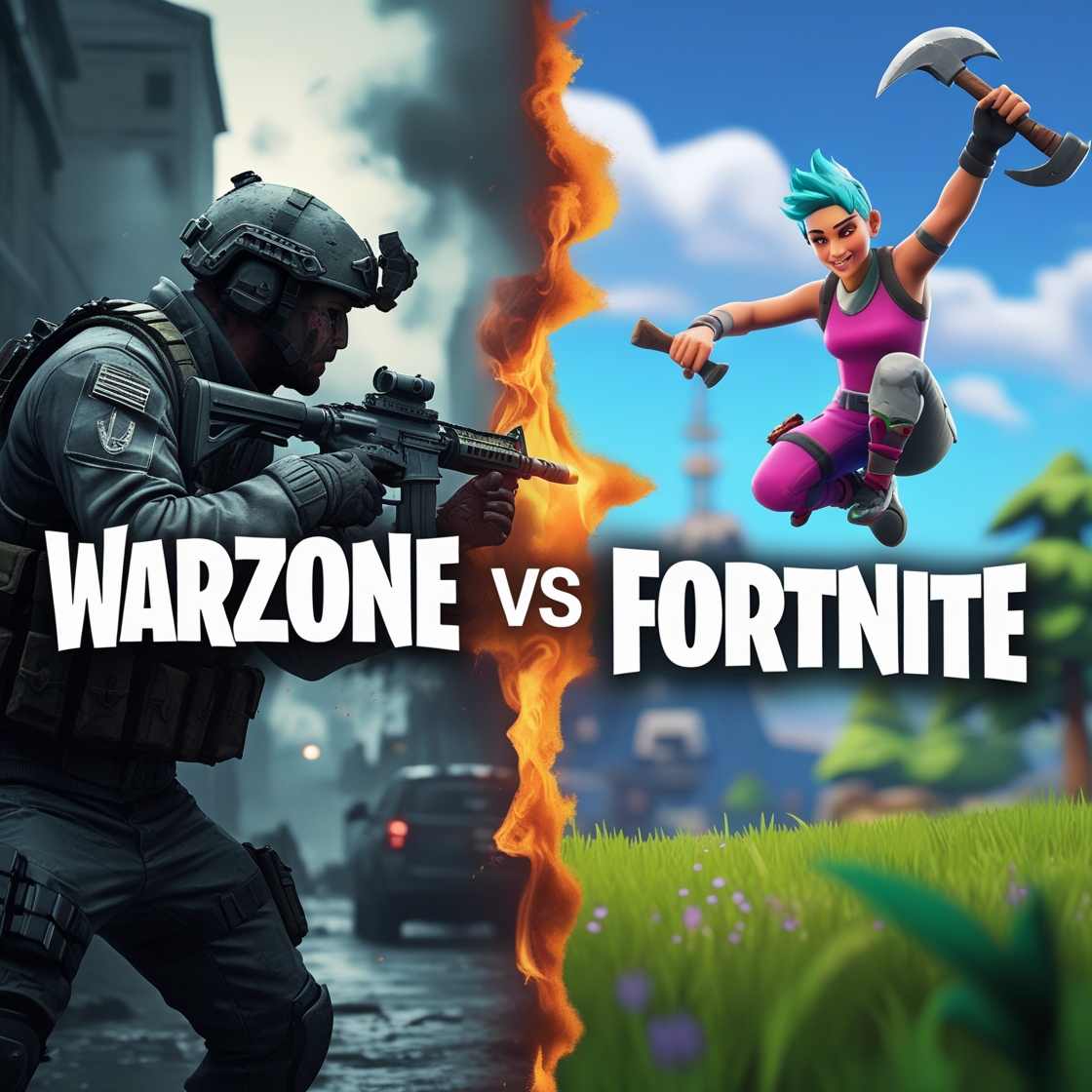 WARZONE VS FORTNITE