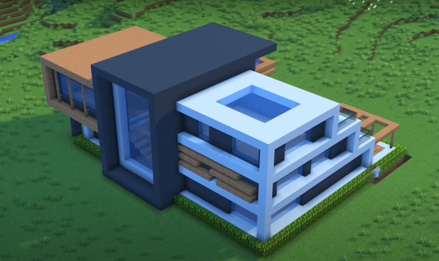 minecraft modern house design